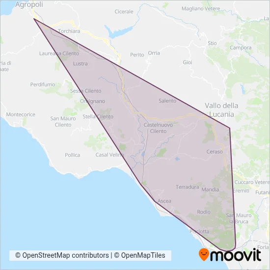 Area coperta dal servizio di RIAG