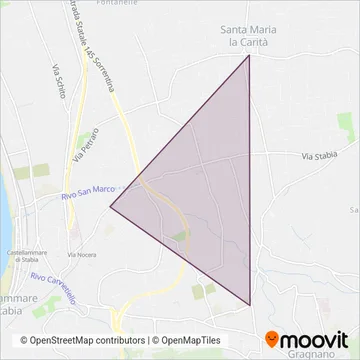Autoservizi Universal coverage area map