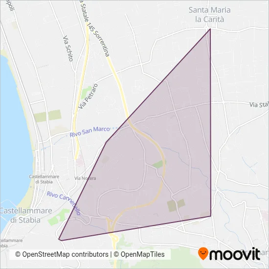 Area coperta dal servizio di Autoservizi Universal