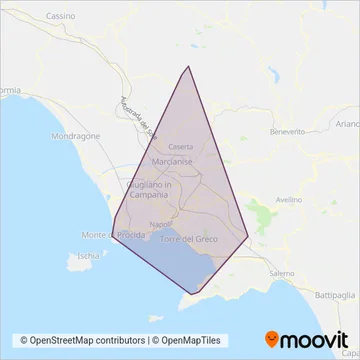 EAV (Rail) coverage area map