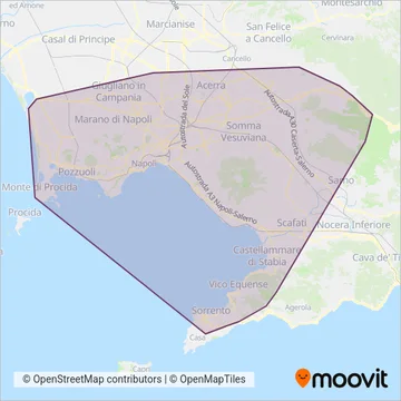 EAV (Bus) coverage area map