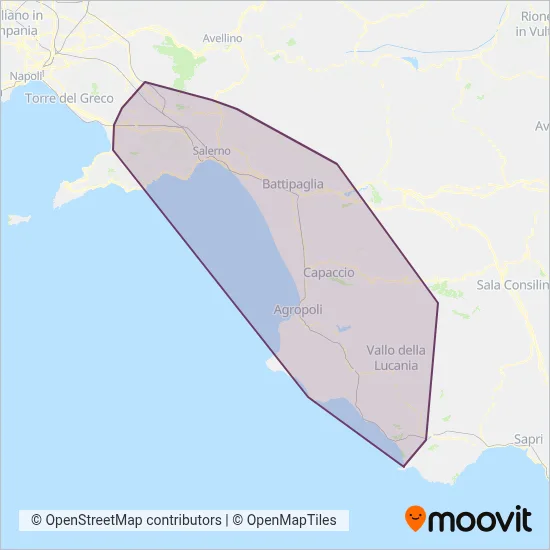 Busitalia coverage area map