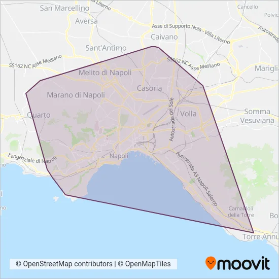 ANM (Bus) coverage area map