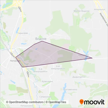 МУП «Видновский троллейбусный парк» coverage area map