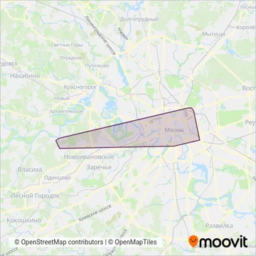 Маршруты Магистраль (Bus) coverage area map
