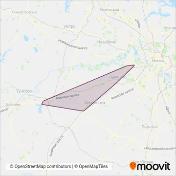 ГУП «Мострансавто» coverage area map