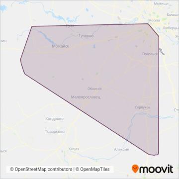 Схема покрытия компании Мострансавто