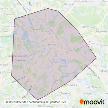 Схема покрытия компании Мосметро