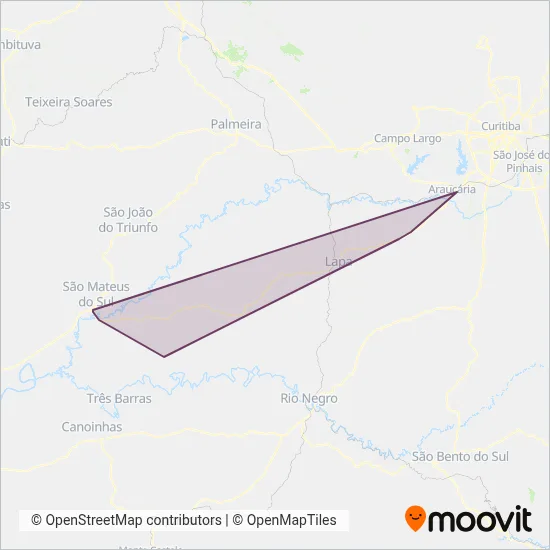 Expresso Nossa Senhora da Penha (Dinheiro) coverage area map