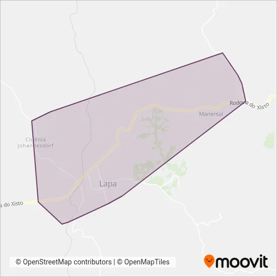 Oceânica Sul (Cartão Transporte / Dinheiro) coverage area map