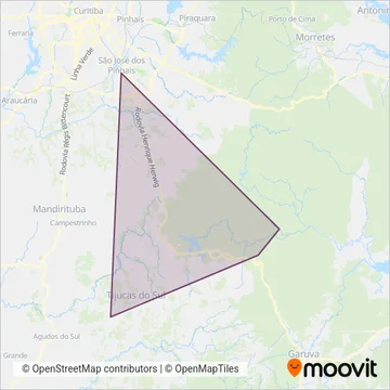 Empresa Campo Alto Tijucas (Dinheiro) coverage area map