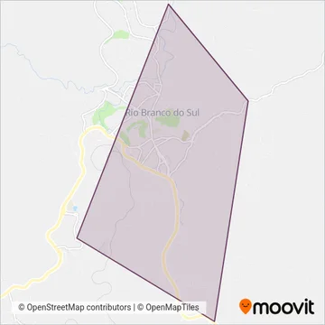 Circula RBS Tarifa Zero (Rio Branco do Sul)) coverage area map