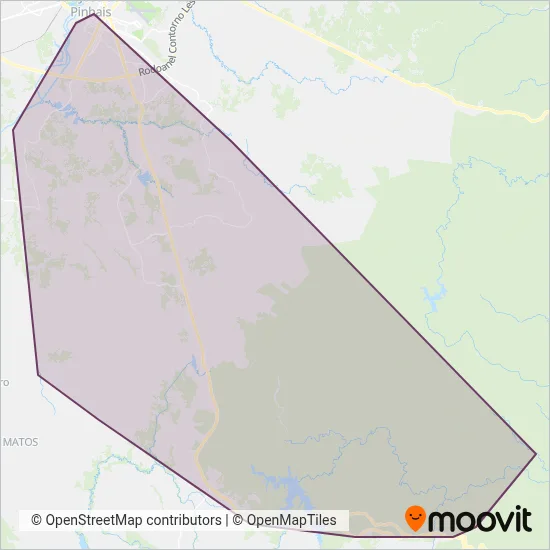 BRT S/A (Cartão VEM / Dinheiro) coverage area map