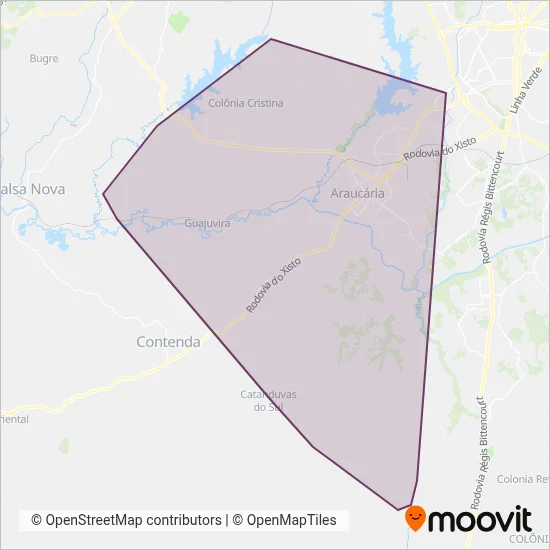 Triar coverage area map