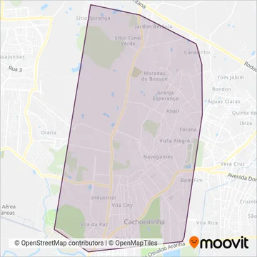 Transbus coverage area map