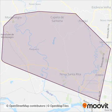 Vimsa - Metroplan coverage area map