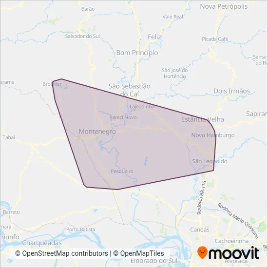 Vimsa - Metroplan coverage area map