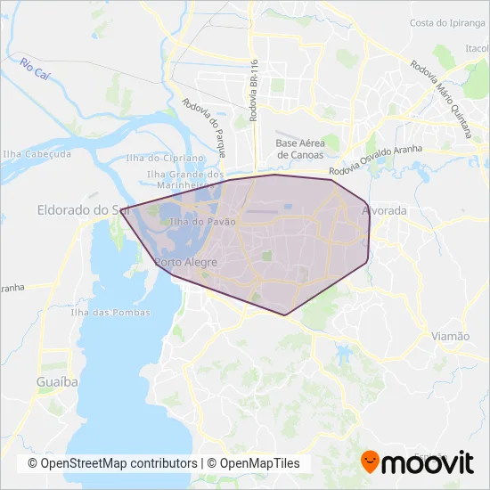 CONSÓRCIO MOB coverage area map