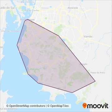CONSÓRCIO VIVA SUL coverage area map