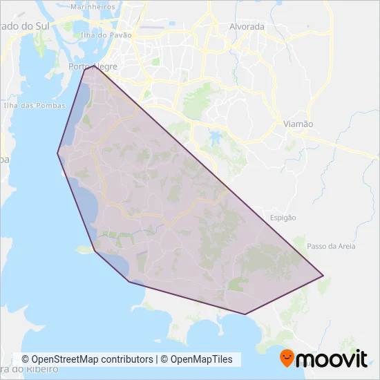 CONSÓRCIO VIVA SUL coverage area map