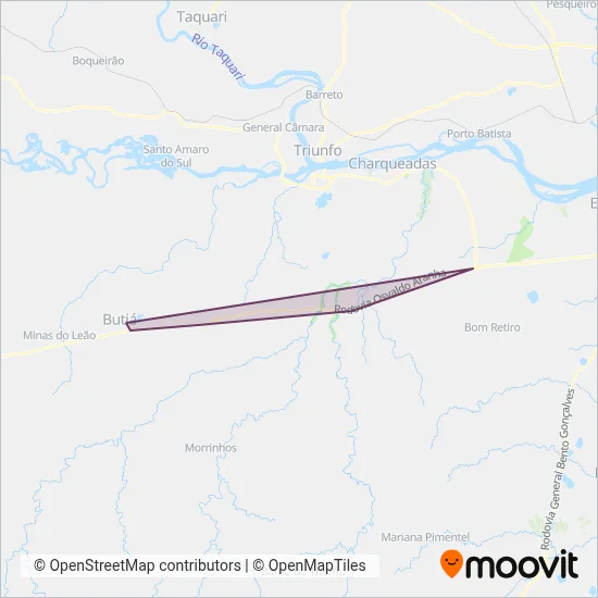 Planalto - DAER coverage area map