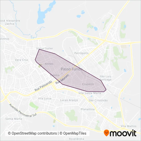 Transpasso coverage area map