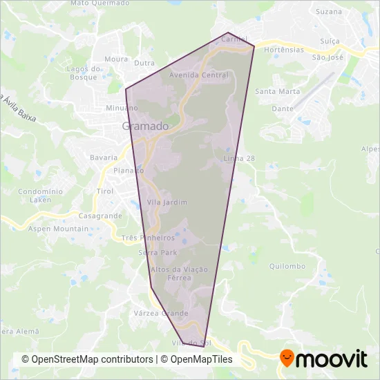 Gramado Turismo coverage area map