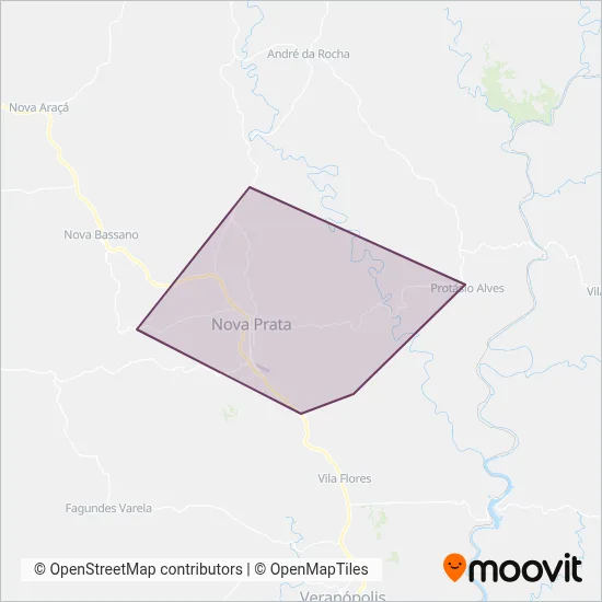 Transportes DDD Ltda coverage area map