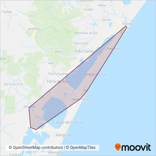 São Marcos - Metroplan e DAER coverage area map