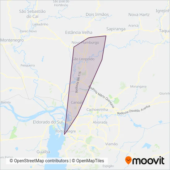 Central - Metroplan coverage area map