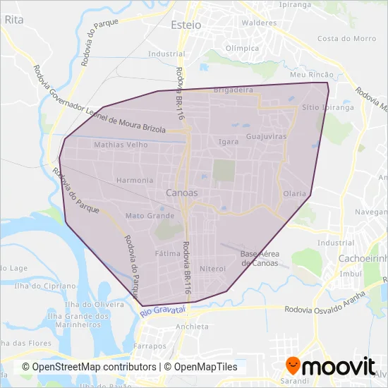 Sogal coverage area map