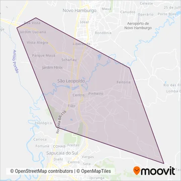Bem São Leopoldo coverage area map