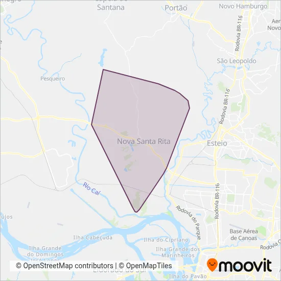 Cidade Nova Santa Rita coverage area map