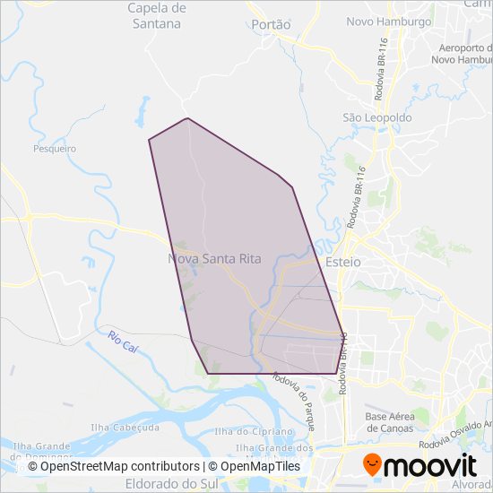 Vianova - Metroplan coverage area map
