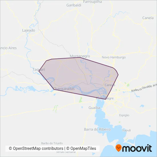 Fátima - Metroplan coverage area map