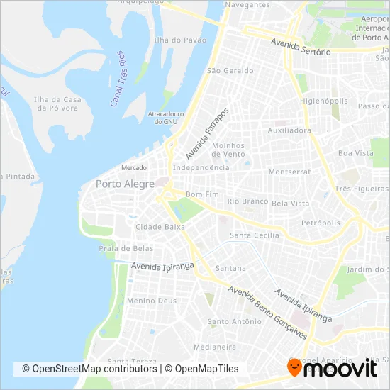Unesul - Metroplan e DAER coverage area map