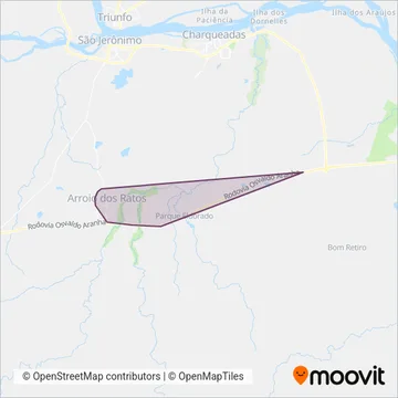 Louzada - Metroplan coverage area map