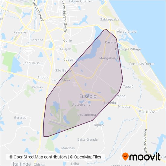 TRUE coverage area map