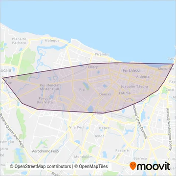 METROFOR (Tram) coverage area map