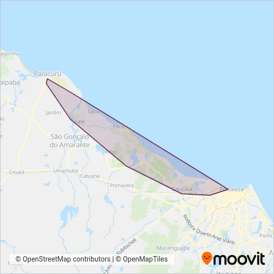 Consórcio Metropolitano Complementar 1 coverage area map