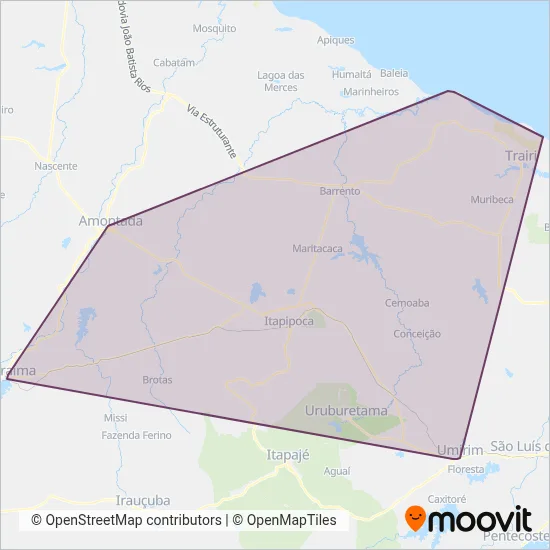 COOPERITA (Alternativo) coverage area map