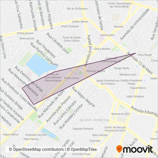 UFC - Universidade Federal do Ceará coverage area map