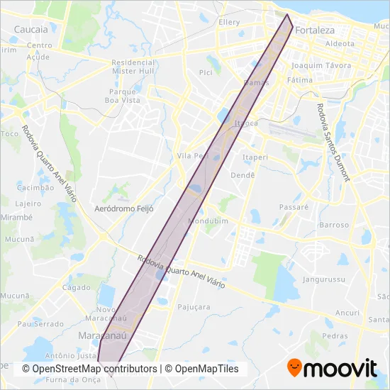 METROFOR (Subway) coverage area map