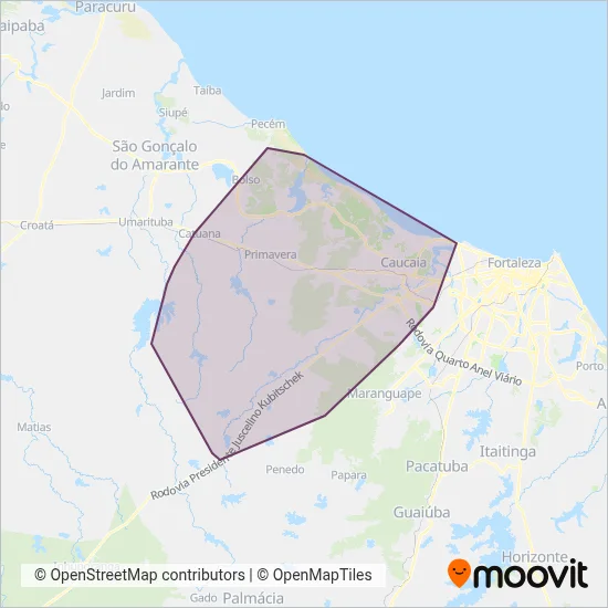 Vitória coverage area map
