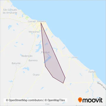 São Benedito coverage area map