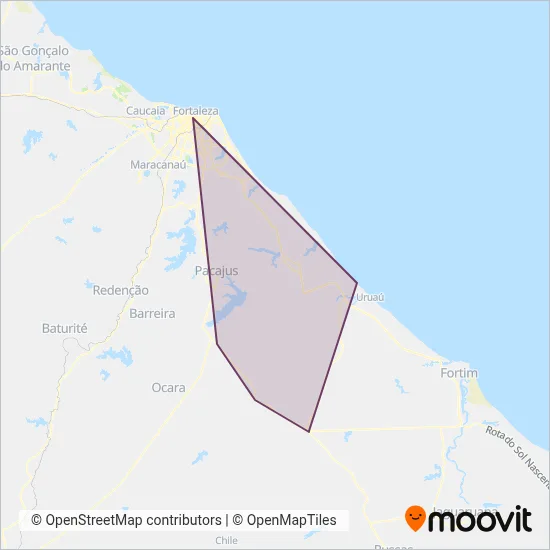São Benedito coverage area map