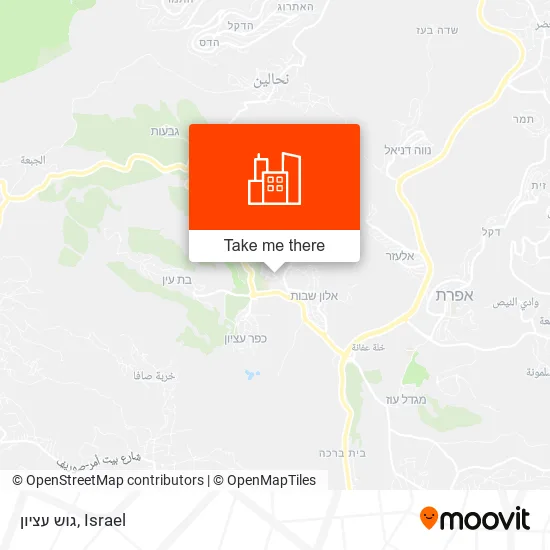 גוש עציון map