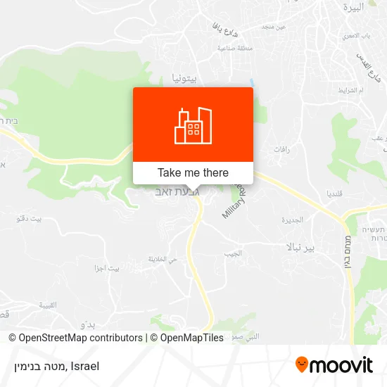 Карта מטה בנימין