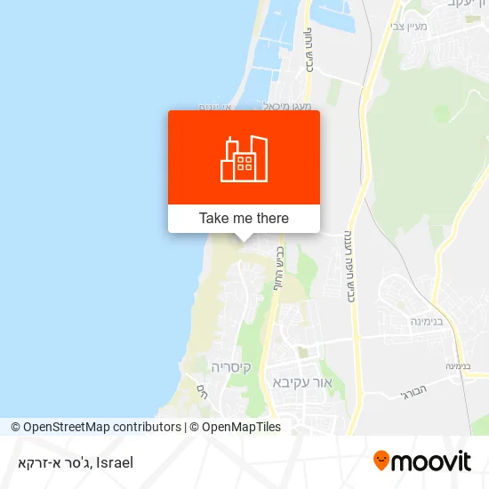 Карта ג'סר א-זרקא