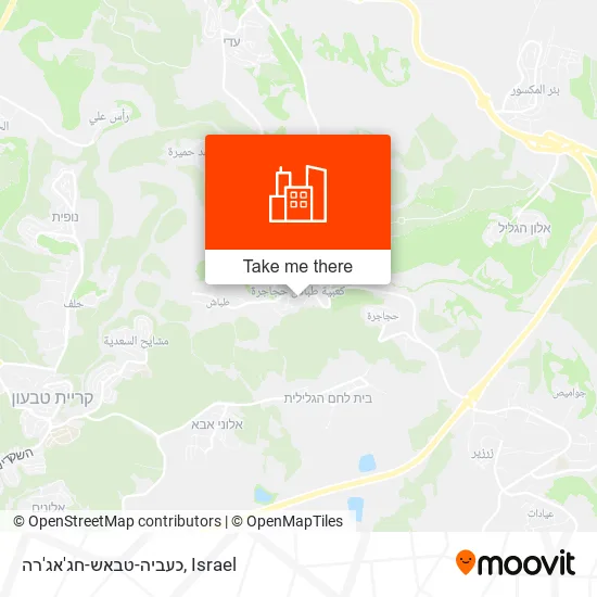 Карта כעביה-טבאש-חג'אג'רה